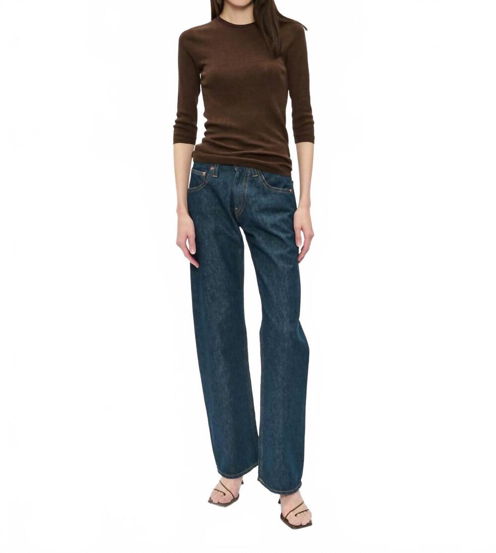 NEW 6397 icon jeans in rinsed raw